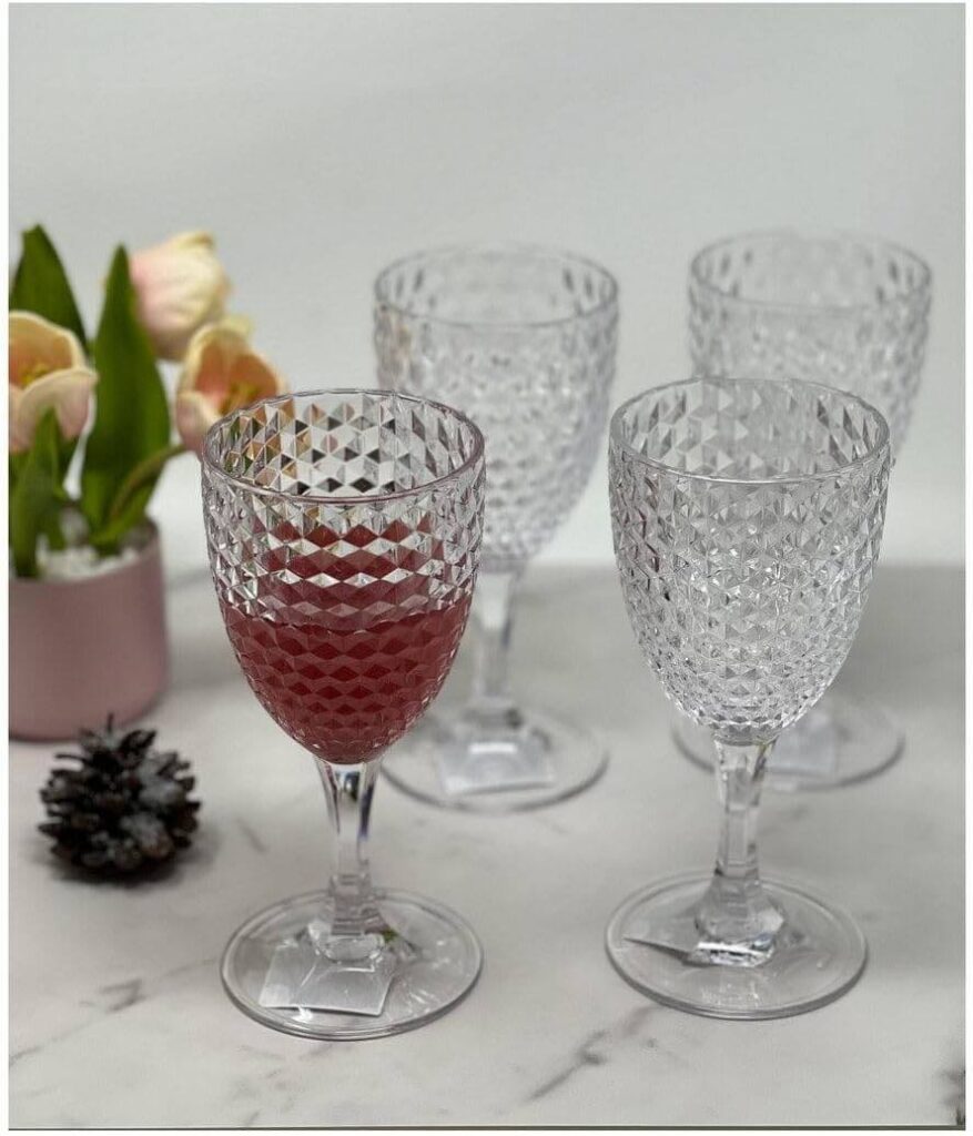 birthday table decorations wine glasses