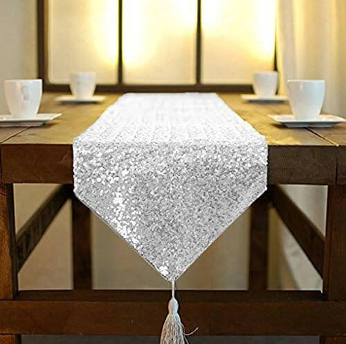 birthday table decorations sparkly table runner