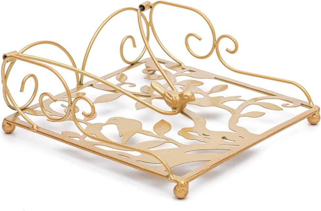 gold napkin holder