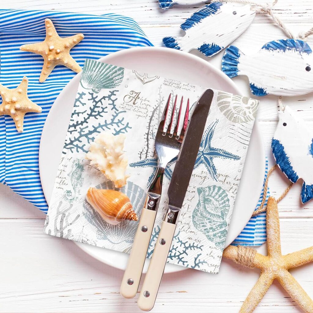 beach party tableware