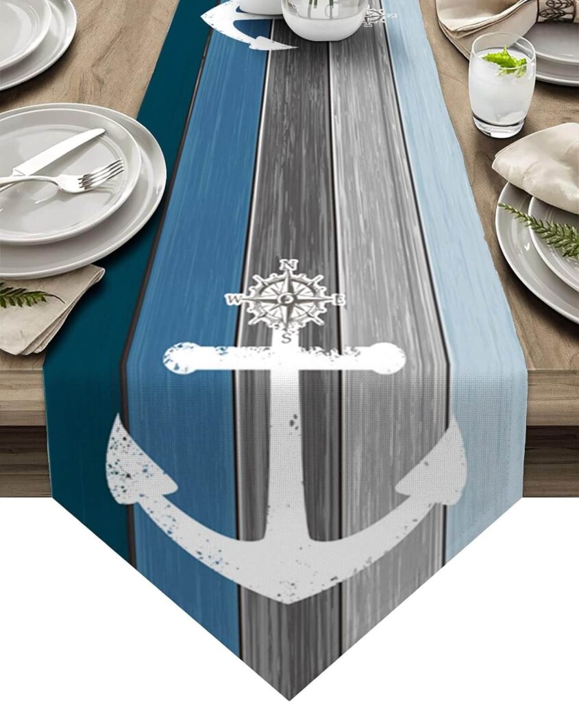beach table decorations table runner