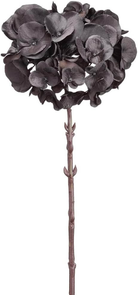 black and white party hydrangea centerpiece