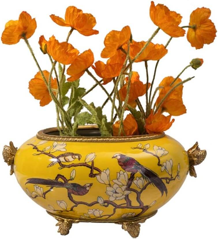 poppies table centerpiece