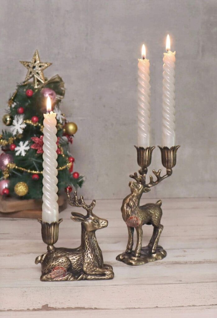 christmas table decor candle holder