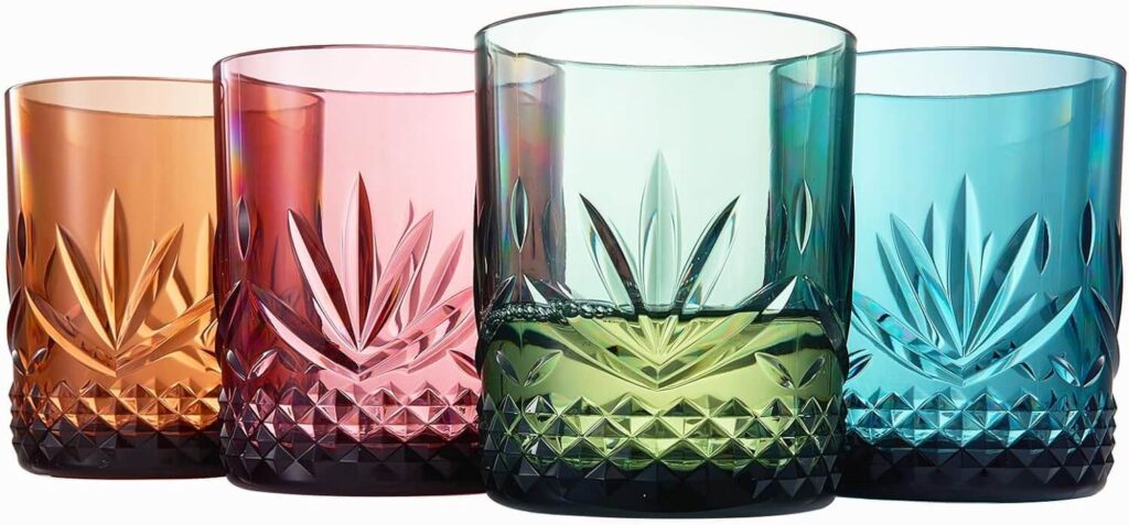 cocktail table decor whisky glasses