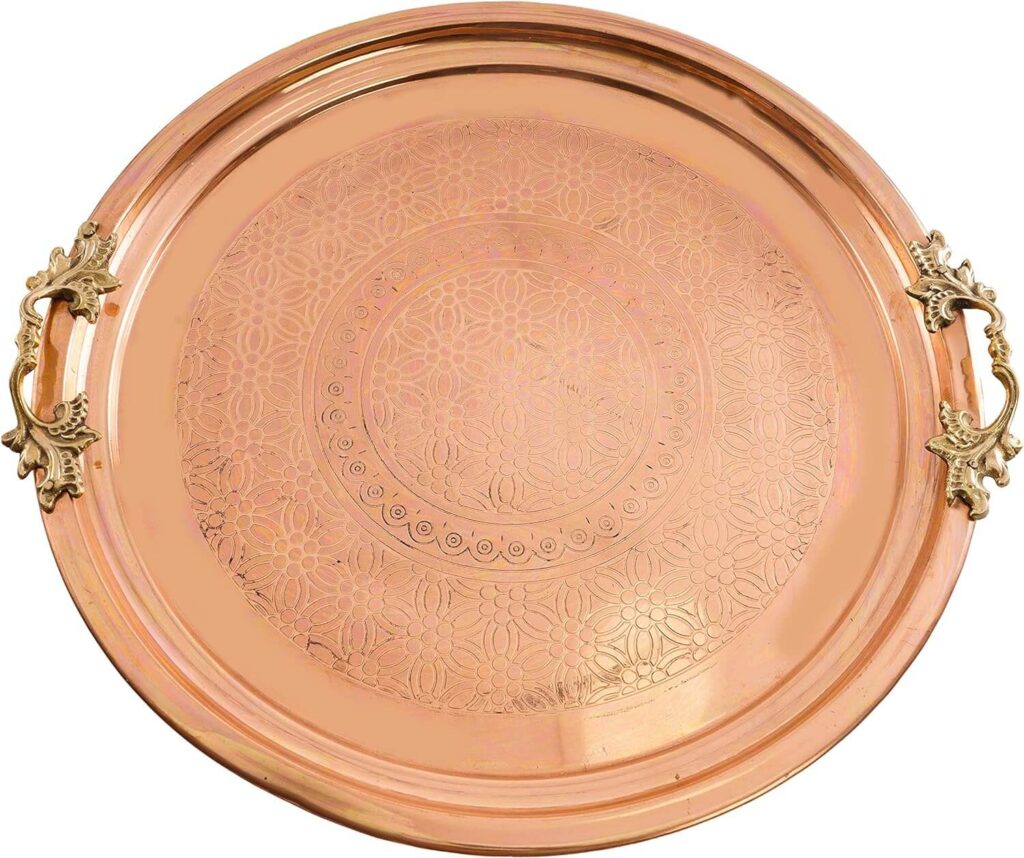 cocktail table copper tray