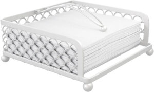 outdoor table setting paper napkin holder