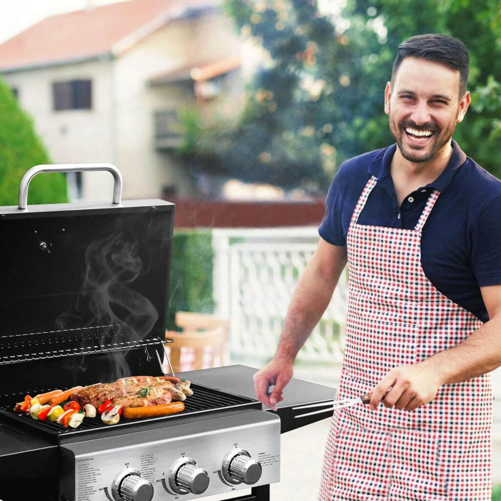 outdoor table decor grill