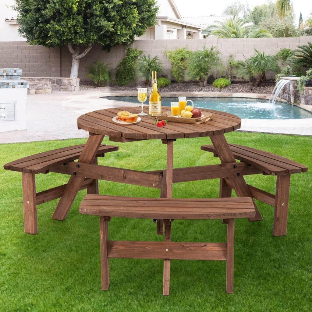 outdoor table decor round table