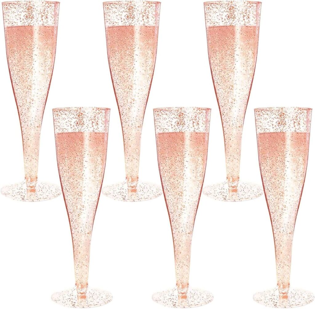 sweet sixteen table decorations drinks flutes