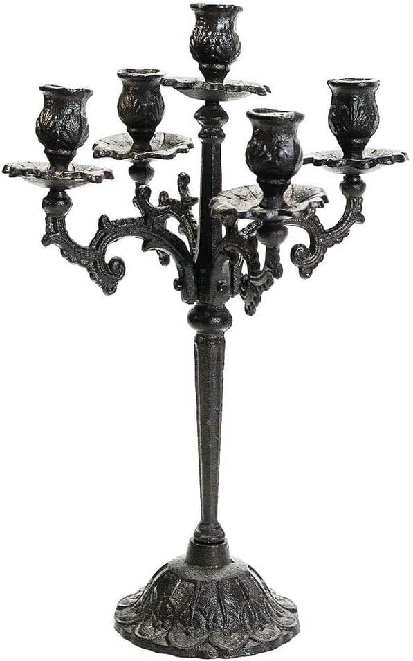 vintage table decor candelabra